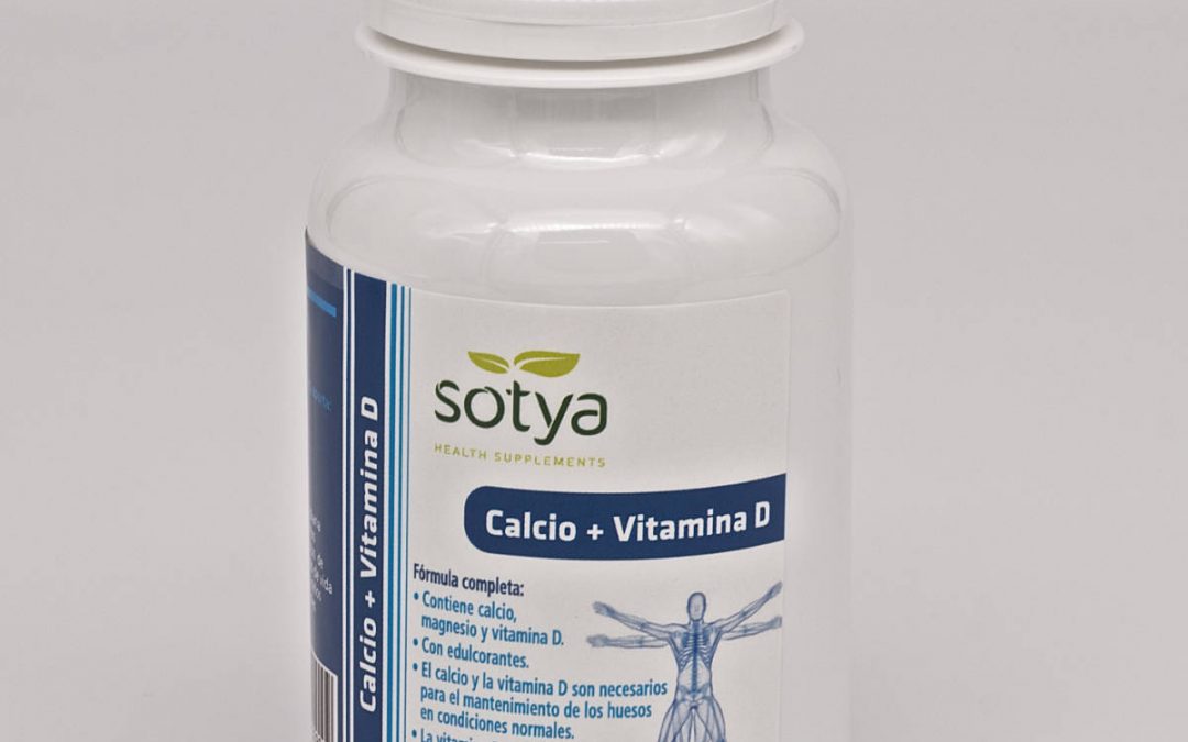 Calcio + vitamina D3 100 comprimidos Sotya