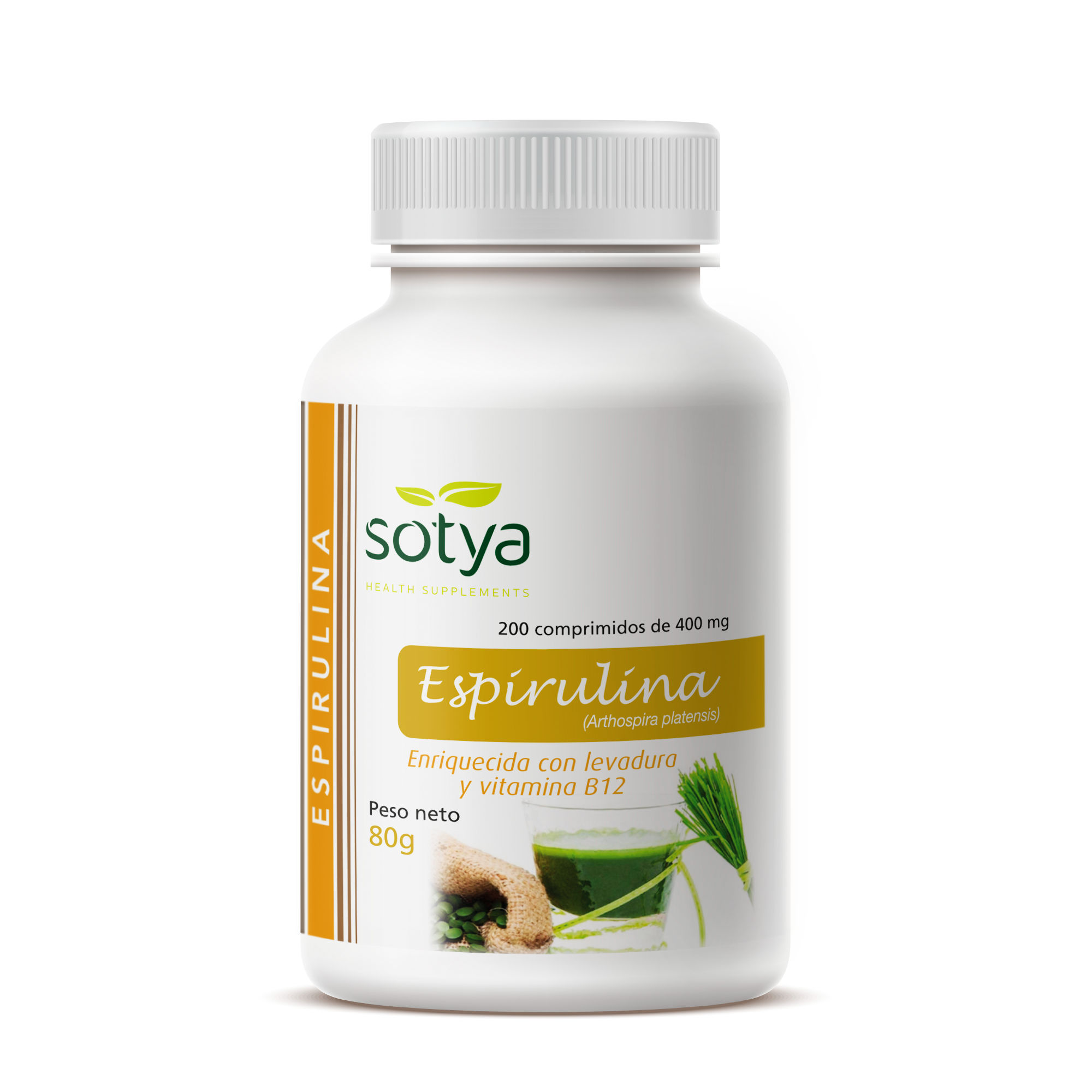 Espirulina 200 comprimidos 400mg Sotya