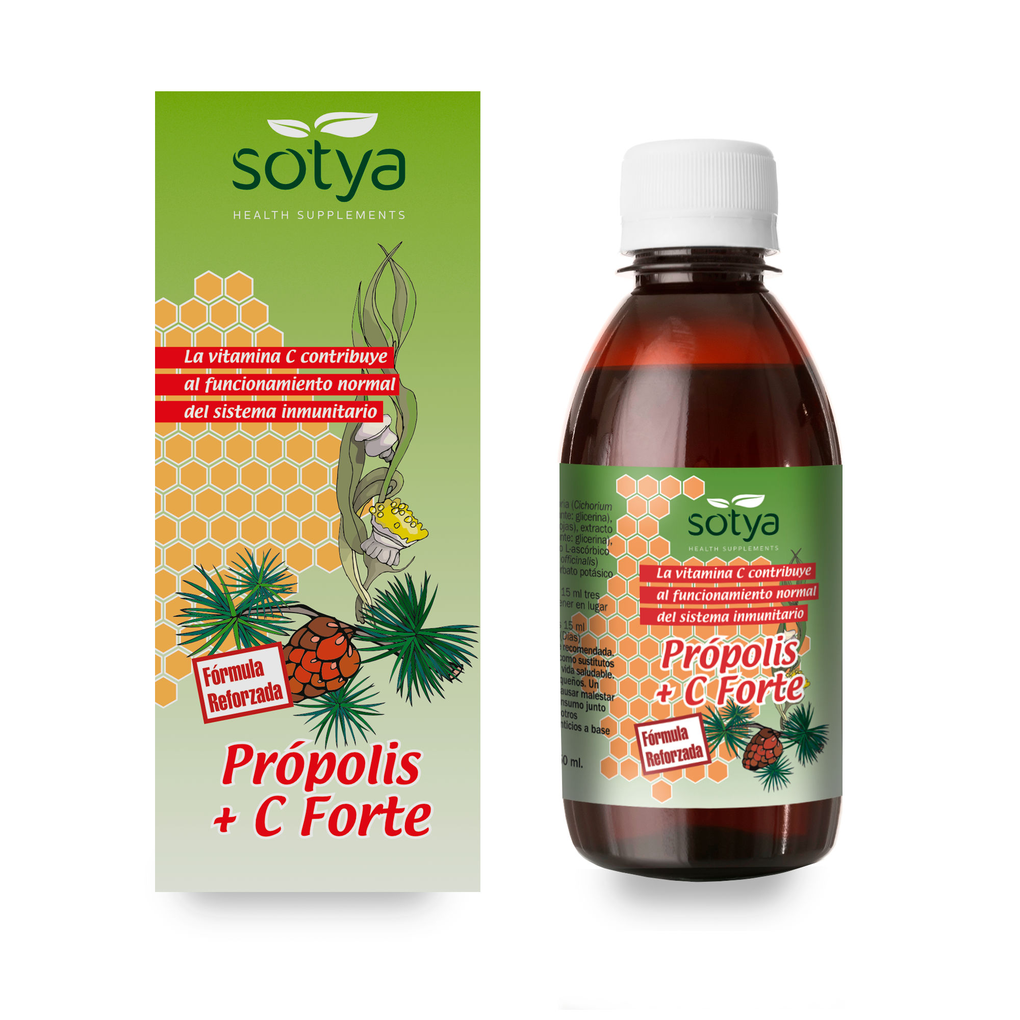 Propoleo + Vitamina C forte jarabe 250 ml Sotya