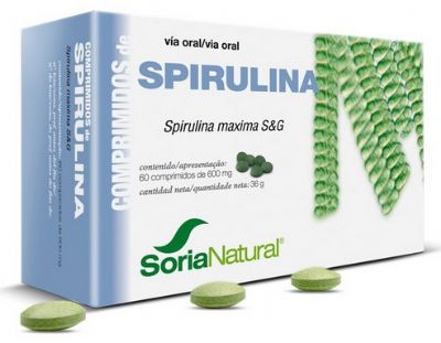 Spirulina 60 comprimidos Soria Natural . Herbolario Jacris