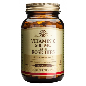 Vitamina C Rose Hips 500mg 100 comp Solgar