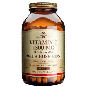 Vitamina C Rose Hips 1500mg 180 comp Solgar