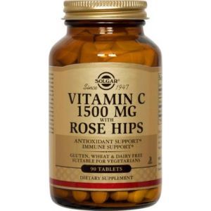 Vitamina C Rose Hips 1500mg 90 comp Solgar