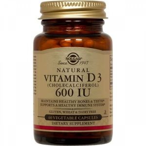 Vitamina D3 600 UI 60 cápsulas Solgar