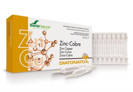 Diatonato 5/1 zinc-cobre 28 viales Soria Natural